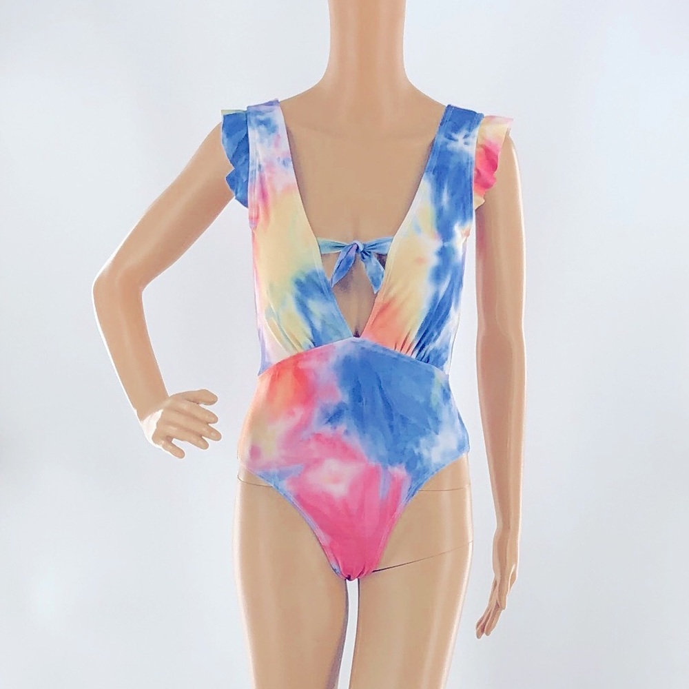 Marina West Tie Dye One Piece Swimsuit